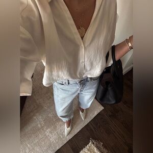Zara Button Up Top